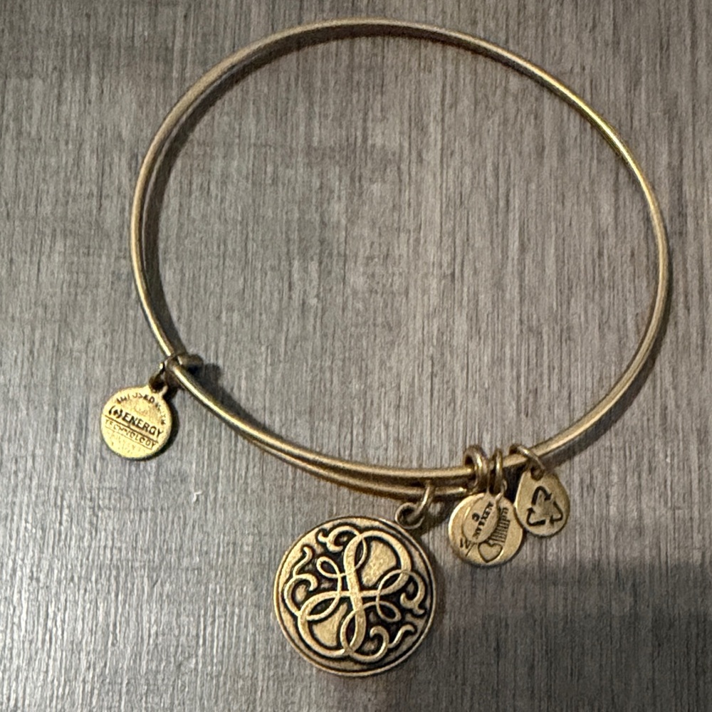 Alex and Ani Gold Charm Bracelet